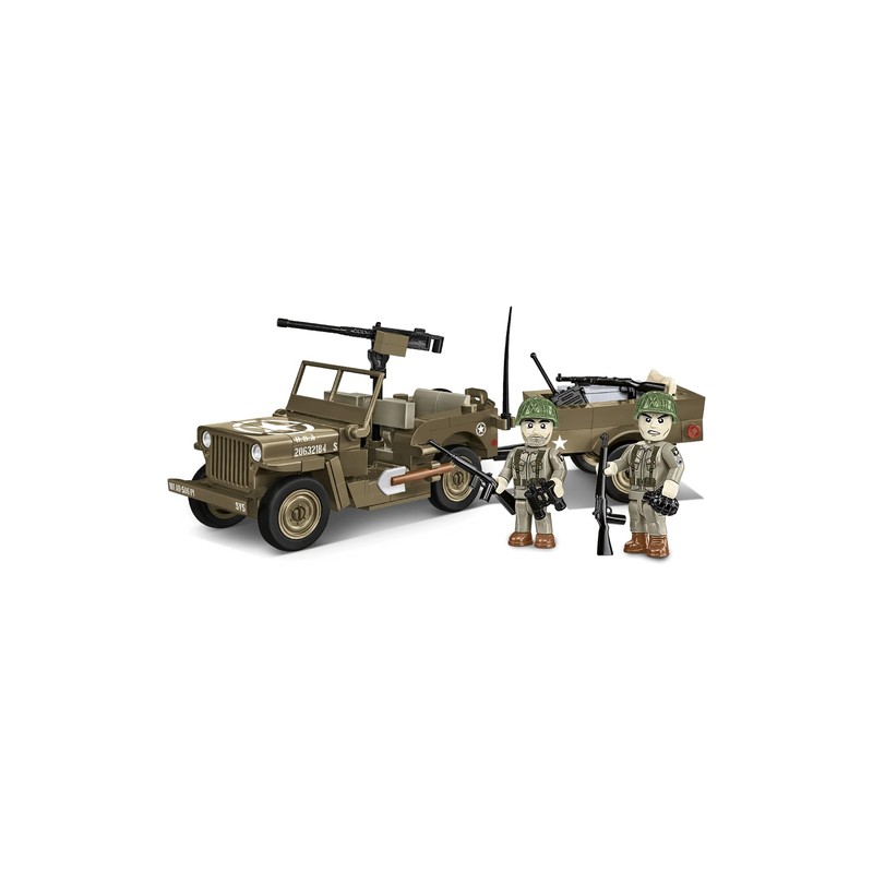 COBI 3132 Jeep Willys MB & Trailer Historical Collection