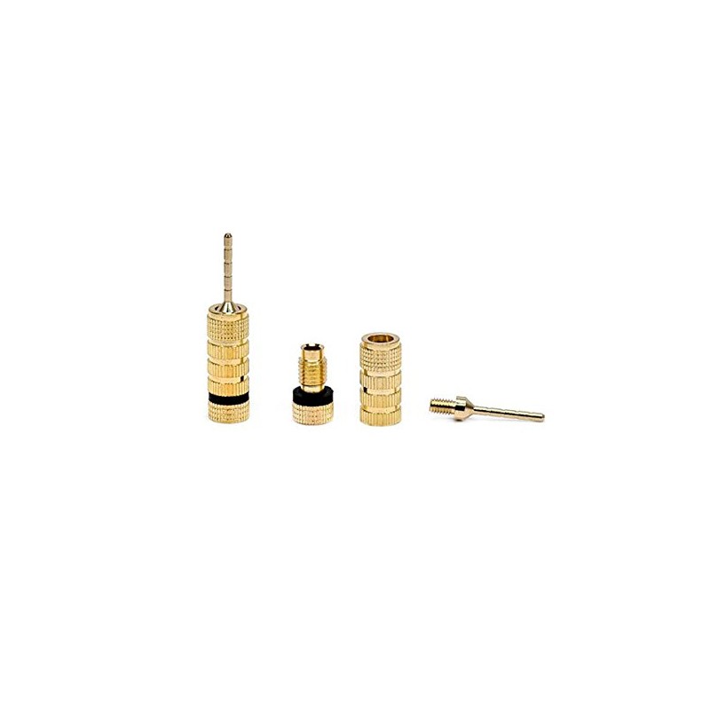 Monoprice 9438 Gold Plated Speaker Pin Plugs - 5 Pairs