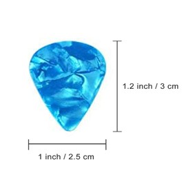 4pcs Guitar Picks Guitar Plectrums for Electric, Acoustic, or Bass Guitar including 0.46mm 0.71mm 0.96mm 1.2mm