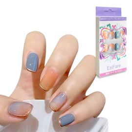 Nail Tips, Popular, 24 Pieces, Nail Tips, Glossy False Nails, Short, Nail Tips, Coming of Age Ceremonies, School Entrance Ceremonies, Graduation Ceremonies, Weddings, Parties