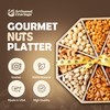 Gourmet Mixed Nuts Gift Basket in Sleek Bamboo Wood Reusable