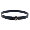 VALENTINO Roof Plaque Buckle Belt W75 Blu/Oro - Can be