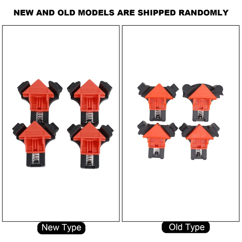 4Pcs Woodworking Angle Clamps Corner Clip Fixer Tool 60 90