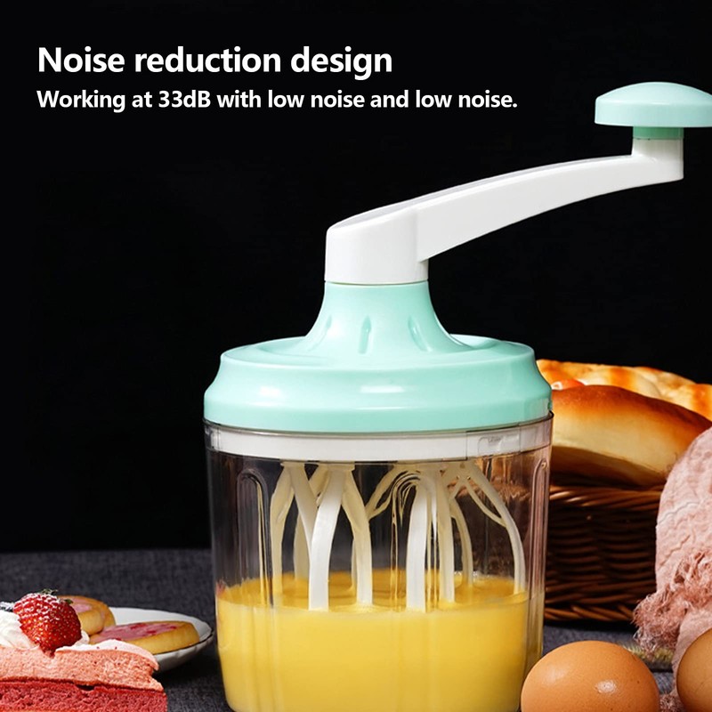 Egg Beater Egg Mixer Coffee Mixer,1200ml Manual Whisk Household Small