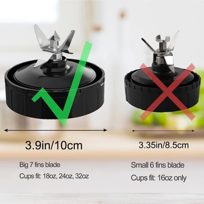 for Ninja Blender Blade Replacement Parts 7 Fins Ninja Blender
