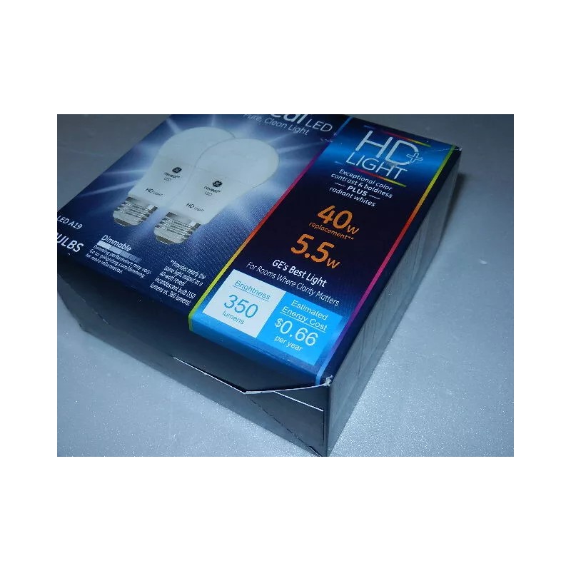 GE one new twin-pack GE Reveal HD+ LED light Bulb