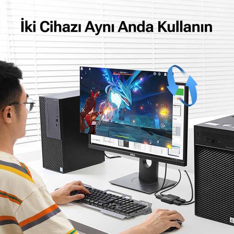 UGREEN 60622 Displayport DP 1.2 Bidrectional Switch