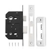 Bwintech 1 PCS Satin Nickel Bathroom Lock 75mm (3 Inch)