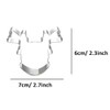 WDYJMALL Christmas Reindeer Head Cookie Cutter Stainless Steel