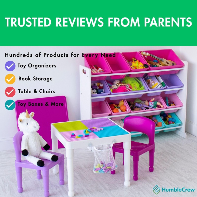 Humble Crew Supersized Toy Storage Organizer with 16 Removable Bins,