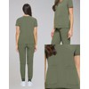 Natural Uniforms Womens Essential Cool Stretch Jogger Scrub Set (Olive,
