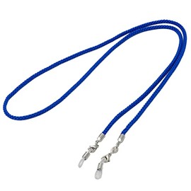 Pearl 050530 Glasses Chain, Blue, 28.7 inches (73 cm), Cord, Recycled Polyester, Made in Japan