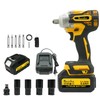 Rhovixster 1/2 Impact Gun, Cordless Impact Wrench Set, 1/2 Torque