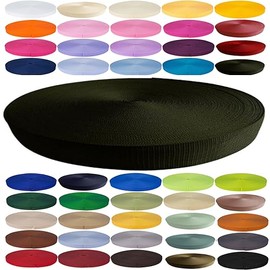 KBBB Webbing 2m or 5m Long - 50 Colours Widths 10mm 15mm 20mm 25mm 30mm 40mm 50mm Polypropylene