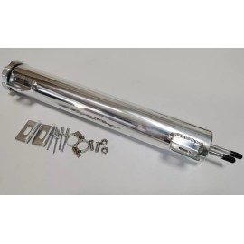 espeedpro21 2" x 13" Polished Aluminum 20 oz Radiator Overflow Tank Bottle Catch Can
