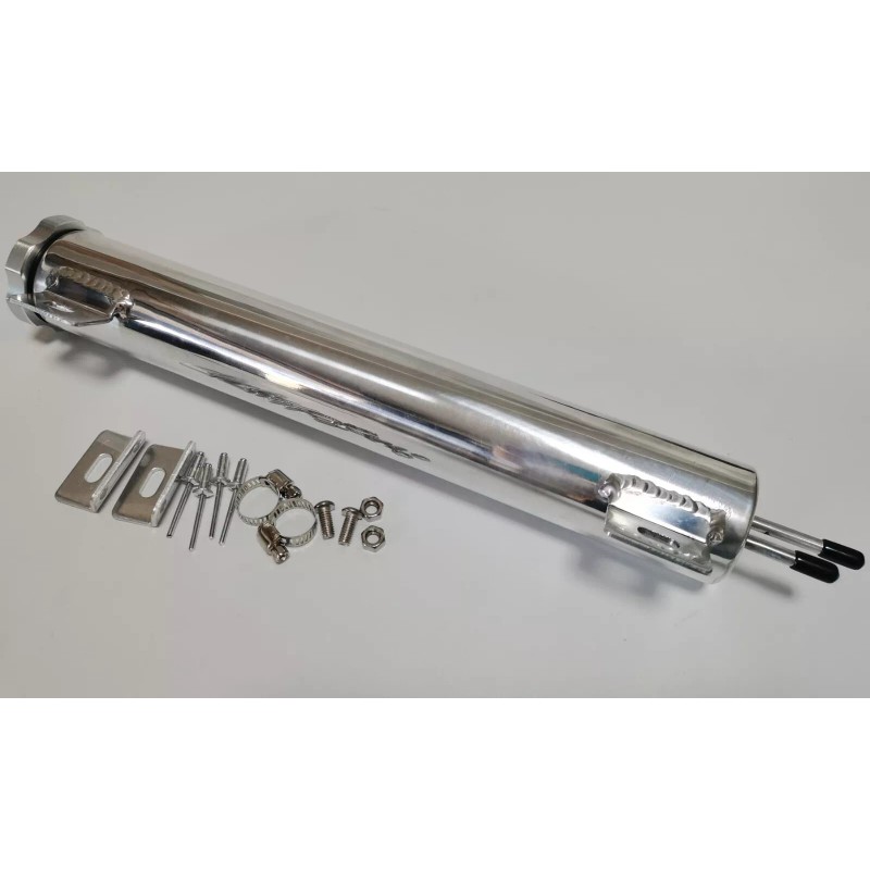 espeedpro21 2" x 13" Polished Aluminum 20 oz Radiator Overflow