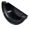 Half Round Guttering External Stop End - Black - Pack