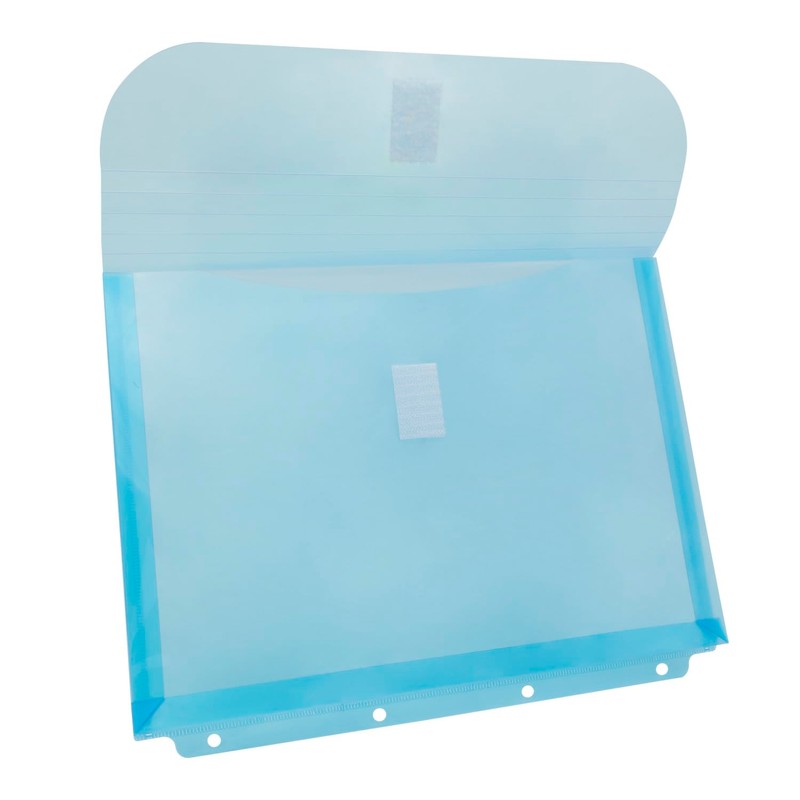 Idena 11127 Document Wallet, A4, Plastic, Sorting Folder in Turquoise