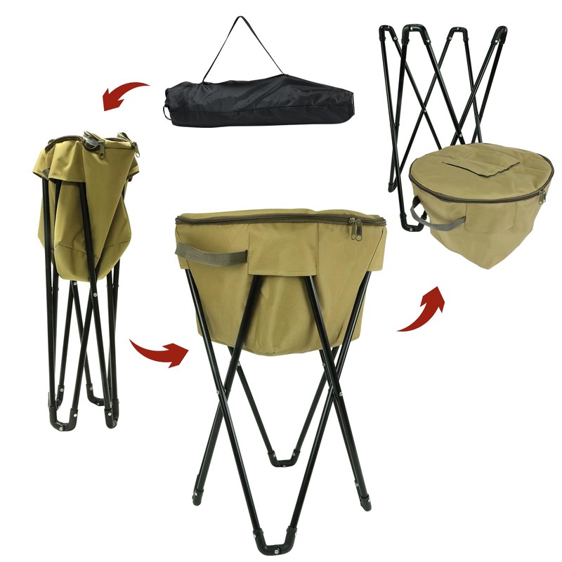 Collapsible Coolers Bag for Travel That Fold Flat,Bracket Insulation Cooler