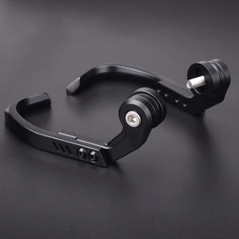 LEDISHUN Lever Guard Aluminum Adjustable Length Universal for Kawasaki ZX-25R ZX-4R ZX-4RR Ninja250 Z250 Ninja400 Z400 ZX-6R ZX-10R Z750 Z800 Z900 Z1000 Z1000SX ZH2 All Years (Black)