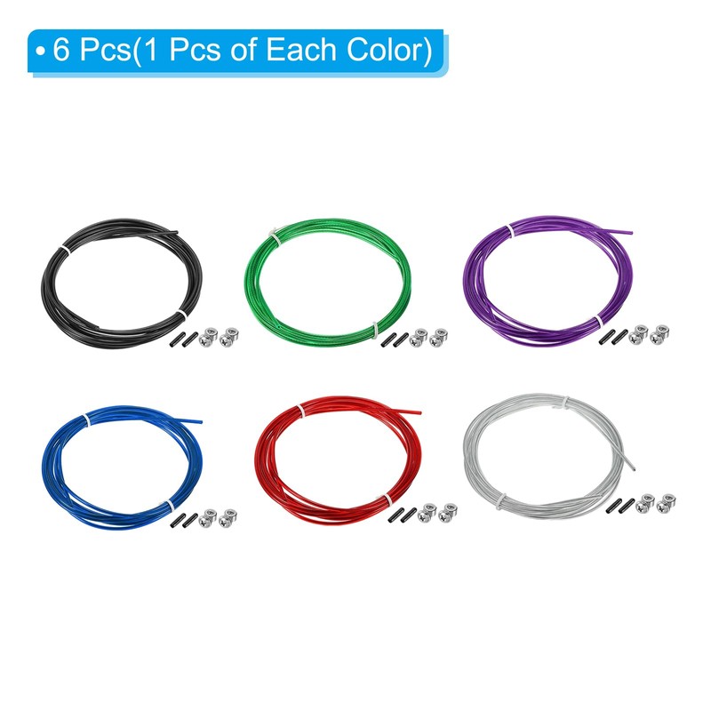 PATIKIL 10 ft Quick Jump Rope Replacement Cable 6 Pack