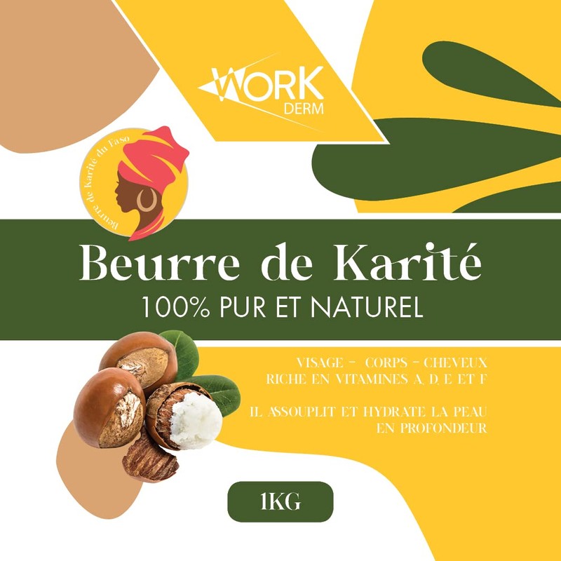 Sheabutter, 100 % rein und natürlich, ohne Zusatzstoffe, unraffiniert (1