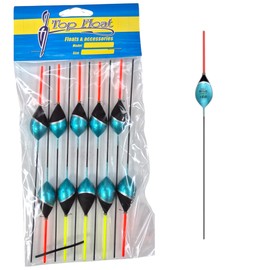PRO FILSTAR Top Float Fishing Floats Set of 10 2 g - Fishing Floats - Fishing Floats - Fishing Float - Fishing Float - Fishing Float - Fishing Accessories - Fishing Set for Pike Perch Carp Trout