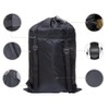 Maishijie 2 x Heavy Duty Cotton Linen Laundry Bags (Black-1)