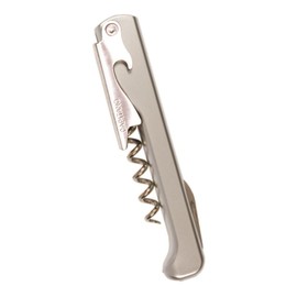 Capitano Waiter Corkscrew with Radiant Handle, Silver Cloud