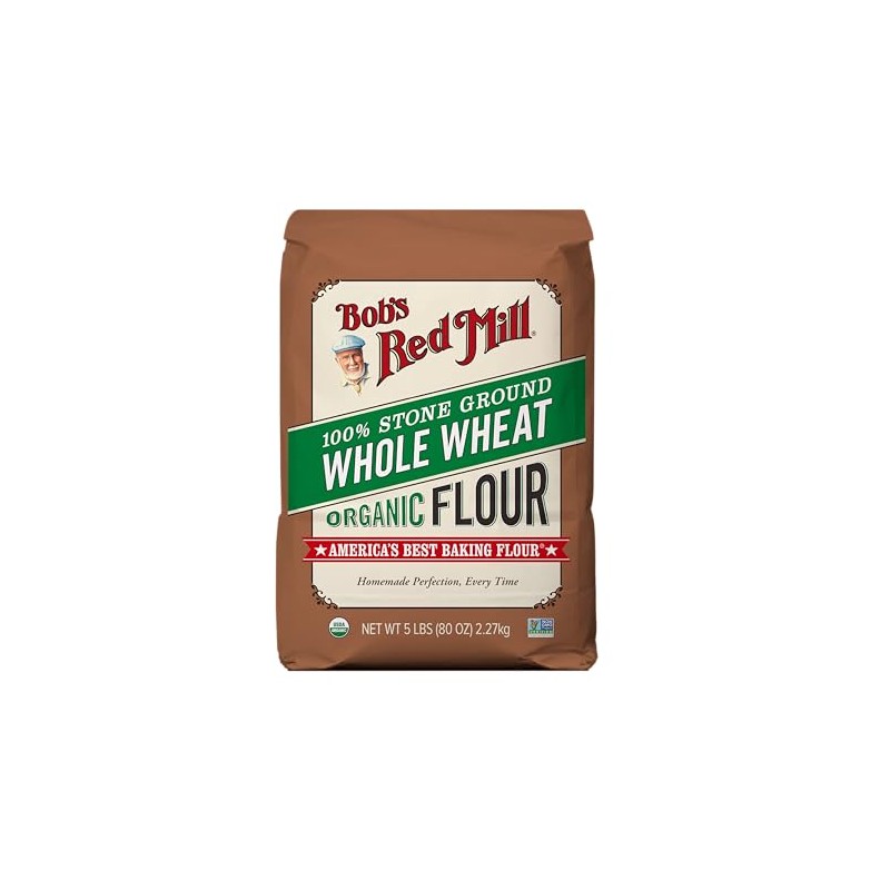 Harina integral orgánica Bob's Red Mill, 2.27 kg (paquete de