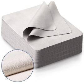 Igeyzoe 100 PCS Glasses Clean Cloth Suede, Lens Clean Cloth for Lenses, Glasses, Scre...