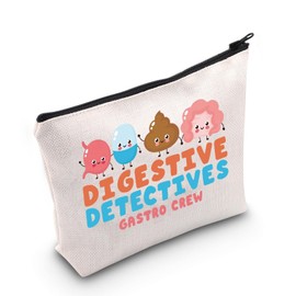 G2TUP GI Nurse Makeup Bag Gastroenterology Nurse Gift GI Nurse Practitioner Gift GI Doctor Zipper Pouch GI Tech Merch (Digestive CA)