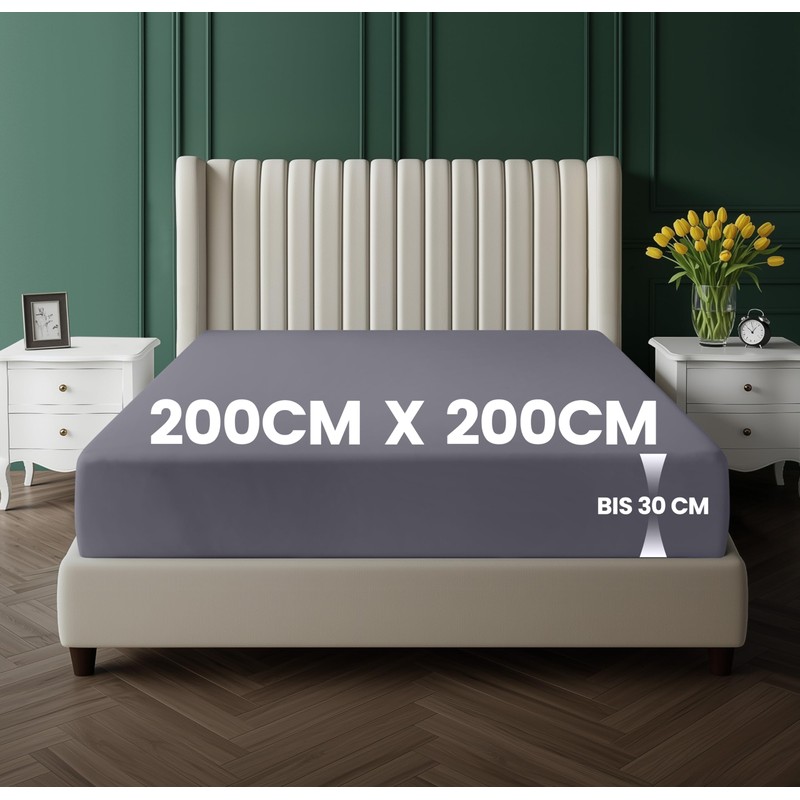 Utopia Bedding Fitted Sheet, Brushed Microfibre, up to 30 cm,