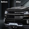 G-PLUS Chrome Grille Inserts Overlay Grill Cover, Compatible with Chevy