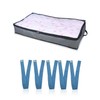 CQQNIU 1 Pack Under Bed Storage Bag With Handle Zipper