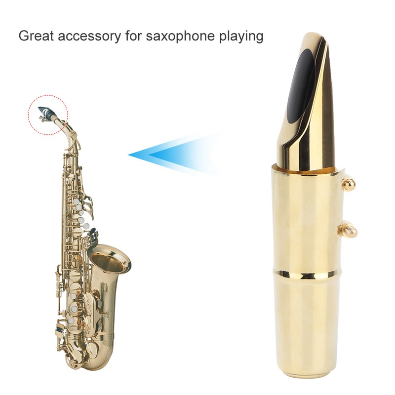 Metal Bariton Saxophone Metal Mouthpiece with Cap Pads Musical Instruments