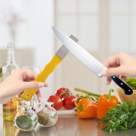 9 Pcs Diamond Sharpening Hones Set, 220/400/600 Grits Diamond Sharpening Hone Stones Diamond Paddles Sharpening Tools Flat Hand File Sharpener for Hunting, Outdoor, Kitchen