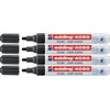 Edding 4095 Chalk Markers 2-3 mm Black Pack of 4