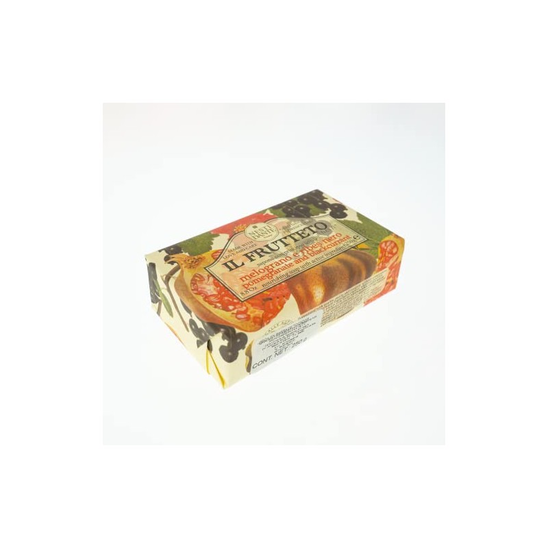 Nesti Dante Il Frutteto Nourishing Soap, Pomegranate And Blackcurrant, 8.8Oz