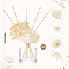 Daifunli 11 Pcs Flower Reed Diffuser Set Include Sola Flowers