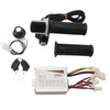 24V 500W Electric Bike Controller Throttle Grip with Square Screen