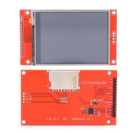 LCD Display, 2.8 Inch 240x320 SPI TFT LCD Panel Display Module with Serial Port and PCB Plate ILI9341 5V/3.3V
