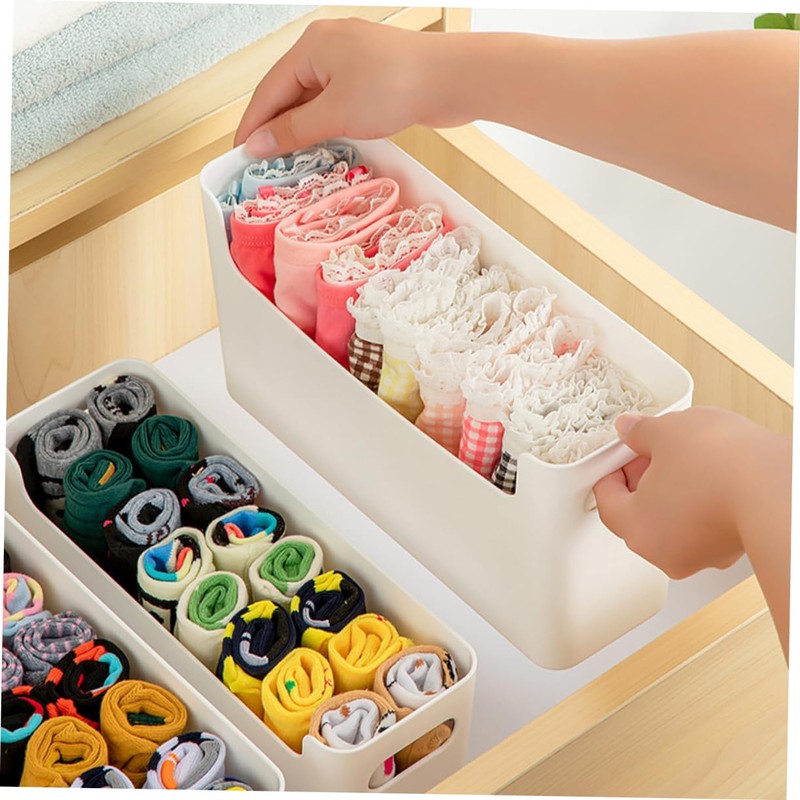 COLLBATH 2pcs Desktop Organizer Box Multifunctional Storage for Office Kitchen