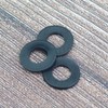 100 Pieces M8 Black Nylon Flat Washers, Plastic Washers, Inner