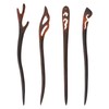 FASHEWELRY 4Pcs Resin Wooden Hair Sticks for Women Hair Chopsticks