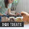Niciksty Dog Treat Container for Countertop, Dog Food Storage Container