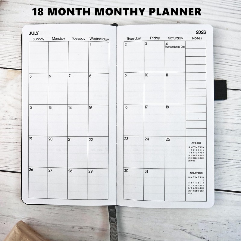 Diary 2026-2027 - 18 Month Mid Year Diary from Jul.