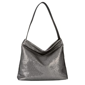 TOM TAILOR Denim Amra Women's Hobo Bag Shoulder Bag Medium Silver, silver