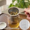 304 Stainless Steel Tea Strainer with Lid and Double Handles