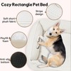 Zerbuger Rectangle Dog Bed for Large Medium Pets Indoor Outdoor
